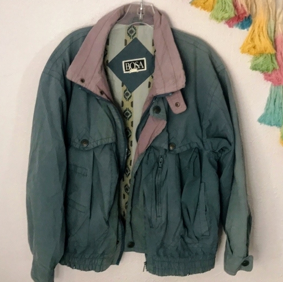 Vintage Jackets & Blazers - 👾VTG 80s distressed boho utility jacket